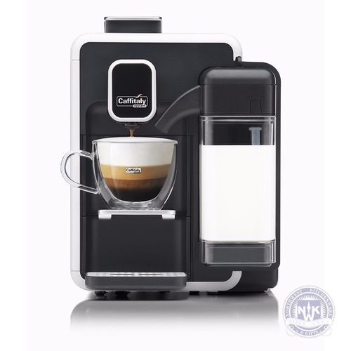 Caffitaly Cappuccina S22 OTC One Touch Cappuccino Machine White/Black