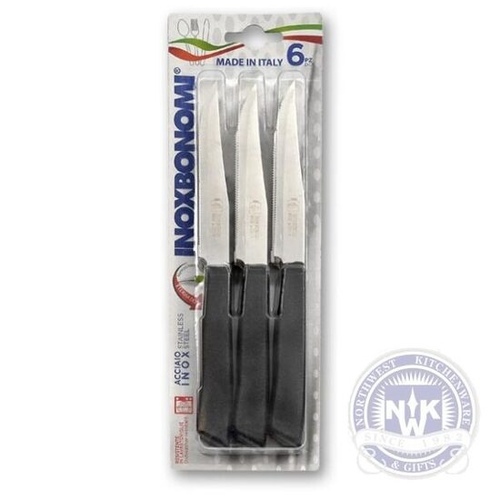 inoxbonomi Steak Knives Black