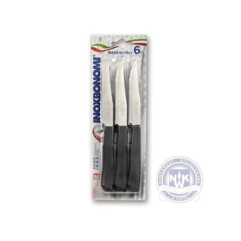 inoxbonomi Steak Knives Black