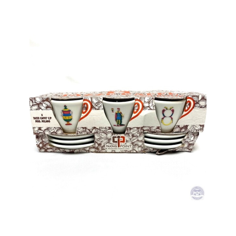 Italian Playing Cards Espresso Cups
Set of 6 With Saucers