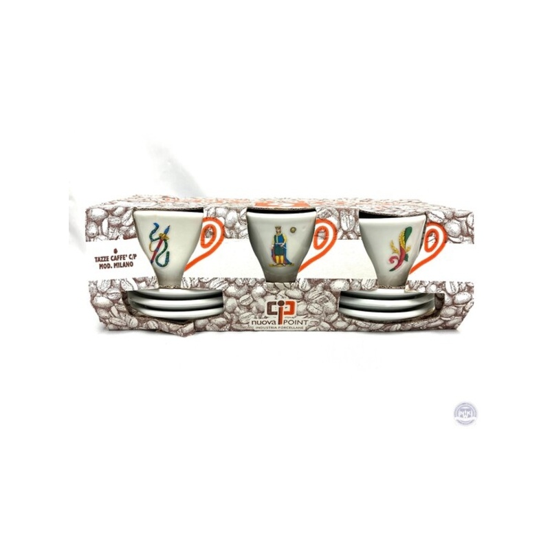 Italian Playing Cards Espresso Cups
Set of 6 With Saucers