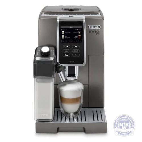 Dinamica Plus- Smart Coffee & Espresso Machine With Coffee Link Connectivity App + Automatic Milk Frother, Titanium - Ecam37095ti