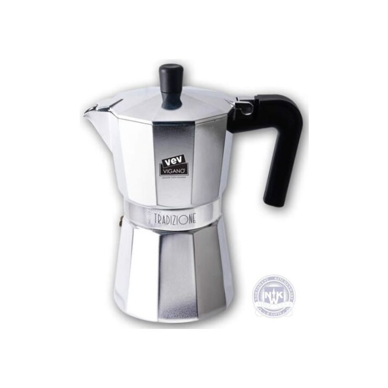 VEV VIGANO TRADIZIONE 12 CUP STOVE TOP ESPRESSO MAKER