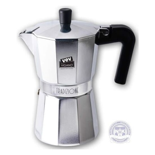 VEV VIGANO TRADIZIONE 12 CUP STOVE TOP ESPRESSO MAKER