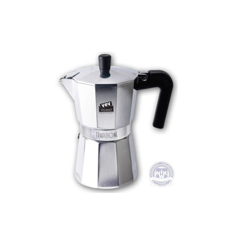 VEV VIGANO TRADIZIONE 6 CUP STOVE TOP ESPRESSO MAKER