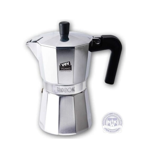 VEV VIGANO TRADIZIONE 6 CUP STOVE TOP ESPRESSO MAKER