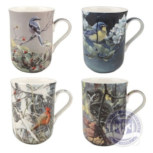 Bateman Birds Set of 4 Mugs